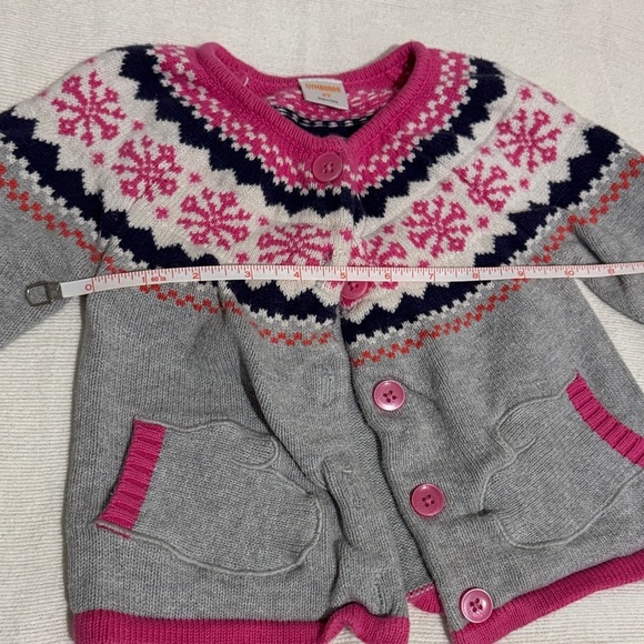 Gymboree Gray and Pink Kids Cardigan Sweater - Picture 5 of 7